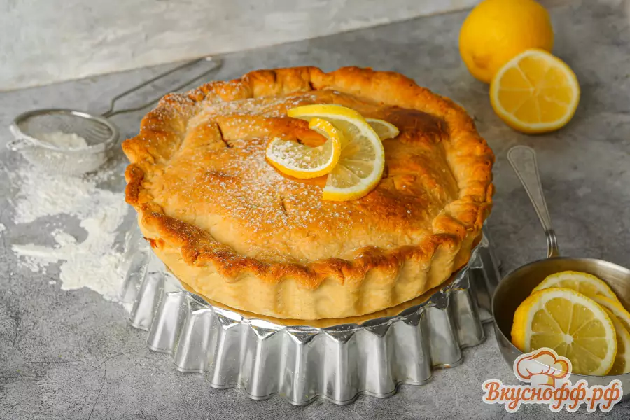 Простой лимонный пирог, рецепт приготовления